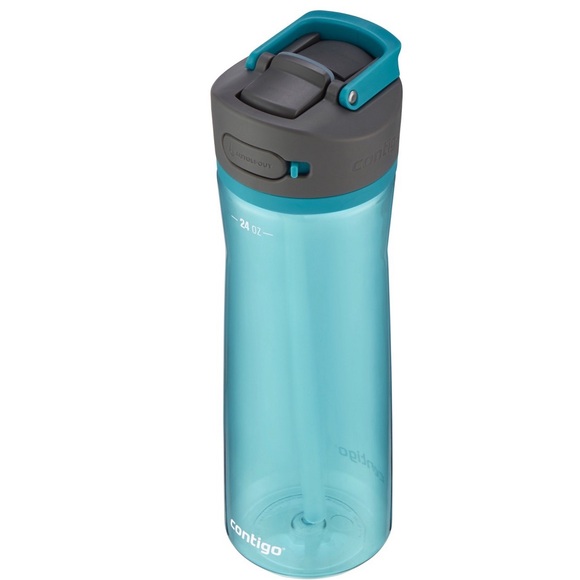 24 Oz Water Bottle w/Auto Pop Lid - Picture 4 of 8